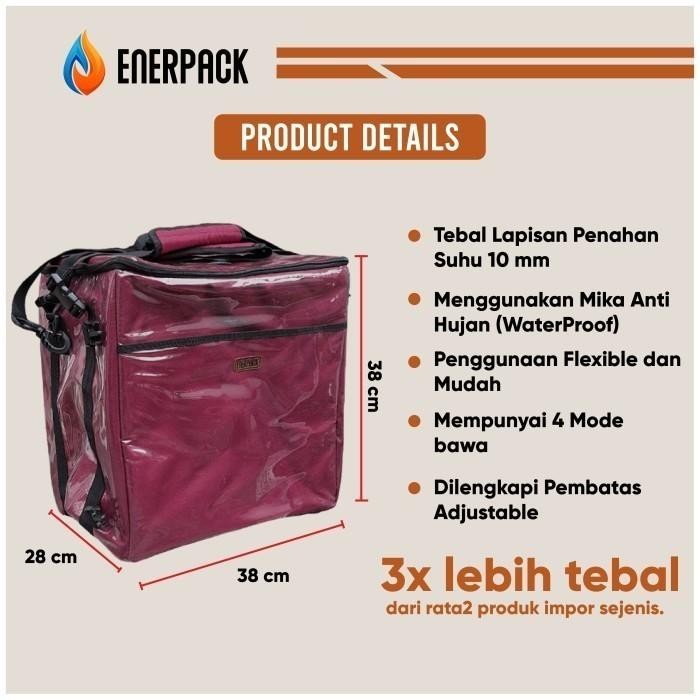 ENERPACK Tas GoFood GrabFood Tas Ojol - Tas Delivery Tas Motor EP-F
