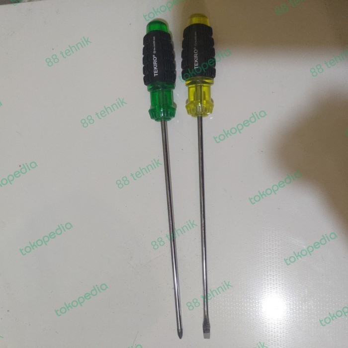 TEKIRO OBENG PLUS MINUS GAGANG KARET 6MM - ORIGINAL TEKIRO TERMURAH