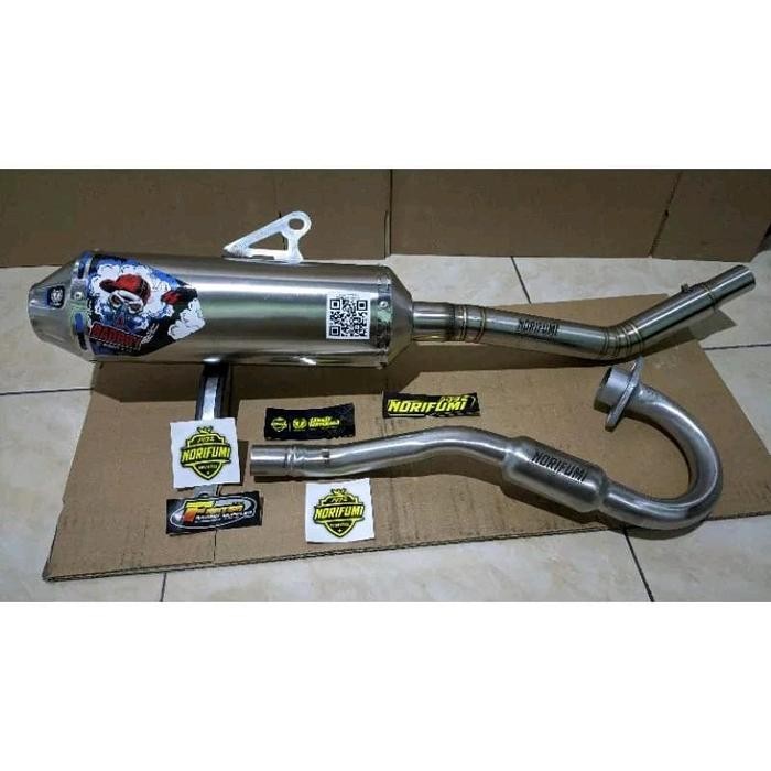 PROMO KNALPOT RACING NORIFUMI BADBOY KLX150 DTRACKER CRF150L WR155 SUPERMOTO CROSS TRAIL NORIFUMI