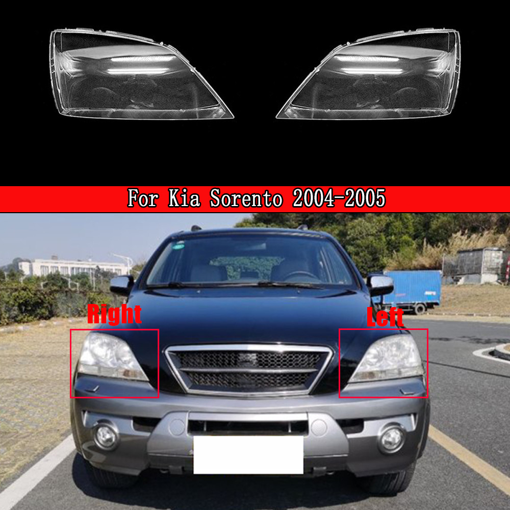 Car Headlamp Lens For Kia Sorento 2004 2005 Headlight Cover Glass