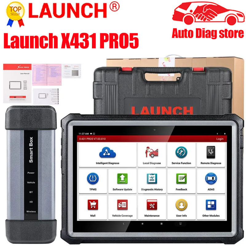 Launch X431 PRO5 PRO 5 Car Diagnostic Tools J2534 Smart Box