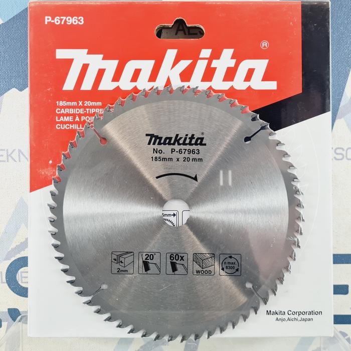 PREMIUM MAKITA ORIGINAL MATA GERGAJI KAYU 7 INCH 60T CIRCULAR SAW BLADE
