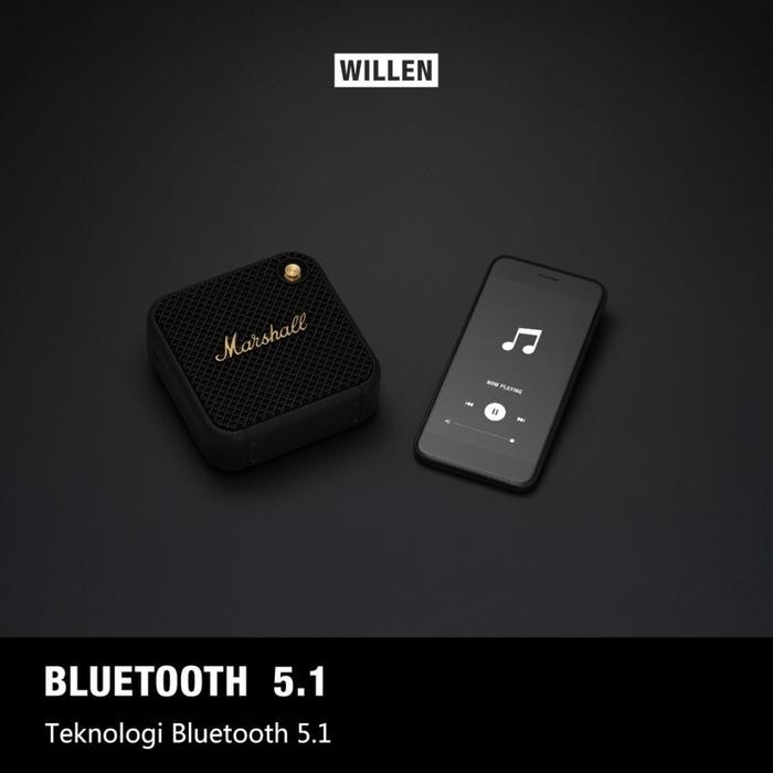 Terlaris Original 100% Marshall Willen Portable Speaker Marshall Bluetooth Speaker Waterproof Mini