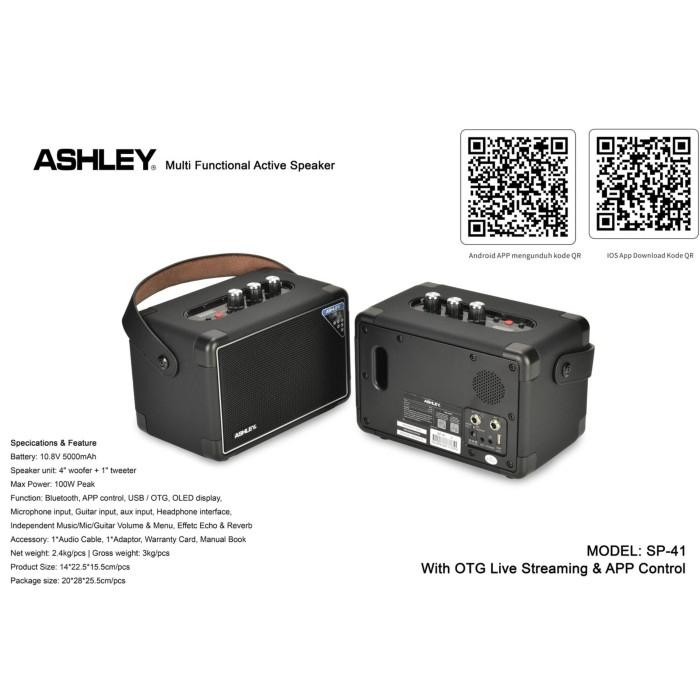 Speaker Aktif Ashley Sp 41 4 In Bluetooth Ashley Sp41