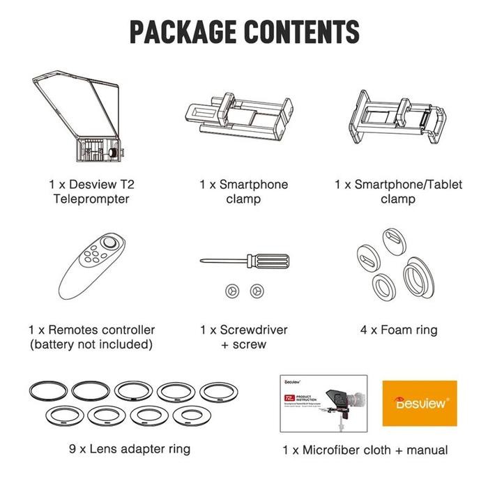 DESVIEW T2 BROADCAST TELEPROMPTER