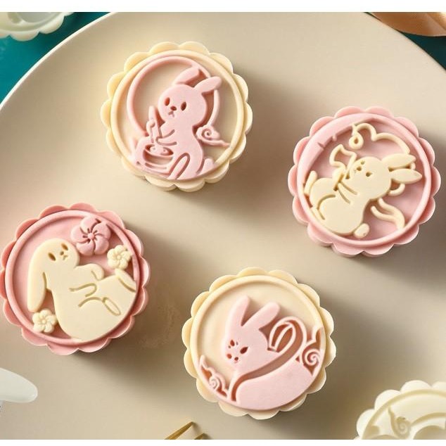 

Cetakan Mooncake Rabbit Cetakan Kue Bulan Kelinci Moon Cake Mold 50 Gr Gratis Ongkir