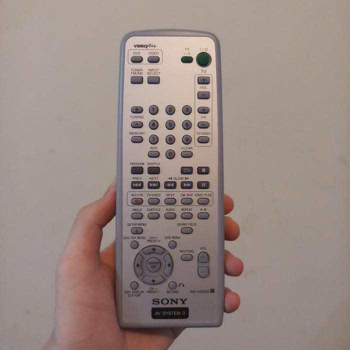 REMOTE SYSTEM AUDIO SONY RM-U500G