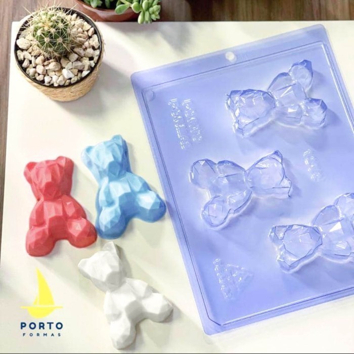 

Baby Geometric Bear Chocolate Mold Porto Formas Cetakan Coklat Gratis Ongkir