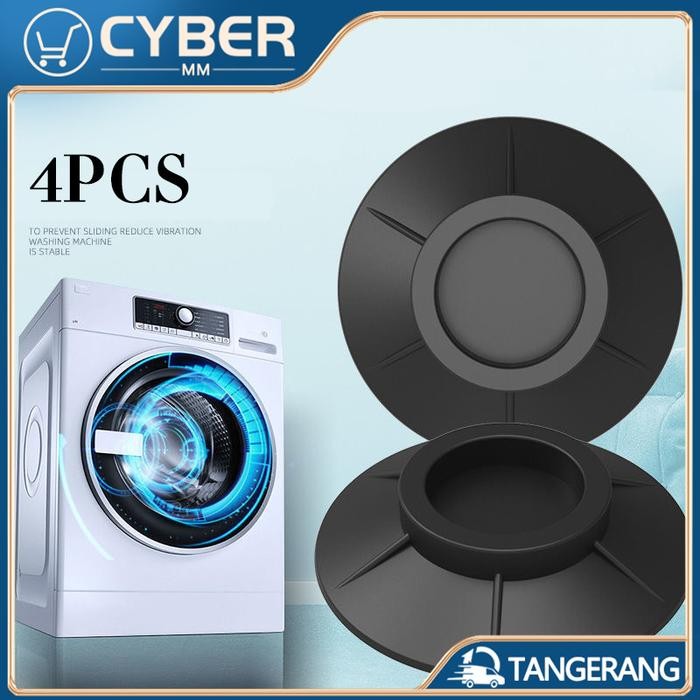 4 Pcs Bantalan Kaki Mesin Cuci Anti Getar Alas Kaki Mesin Cuci Karet