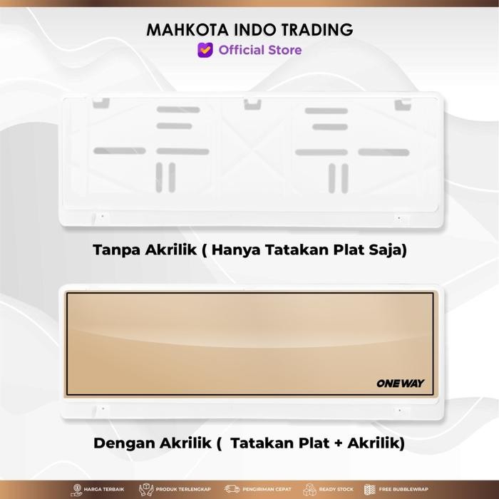 XPANDER CROSS TATAKAN DUDUKAN PLAT NOMOR MOBIL AKRILIK MIKA ONEWAY