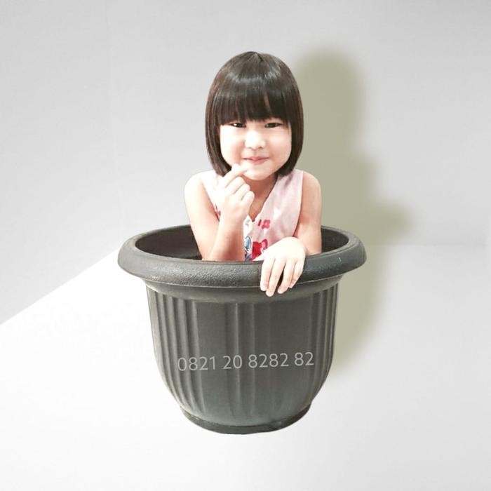 Sale Pot Tanaman Jumbo 50 Besar + Alas Tatakan Pot Tebal 50Cm Instant