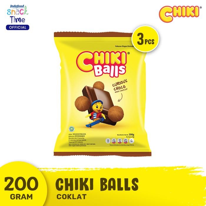 

Chiki Ball Coklat 200 Gr - 3 Pcs