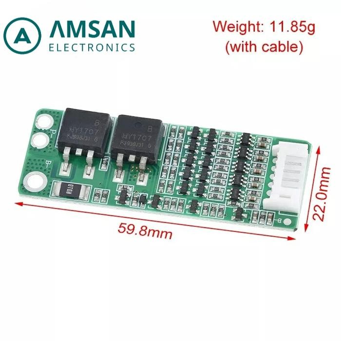 BMS 5S 15A Li-ion Lithium Battery BMS 18650 Protection Board 18V 21V