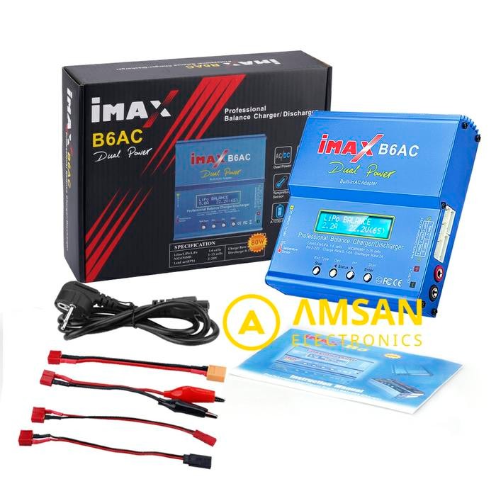 IMAX B6AC 80W 6A B6 AC RC Battery Balance Charger Discharger baterai