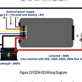 Battery analyzer Feacefair PZEM-015 voltmeter ammeter batrai monitor
