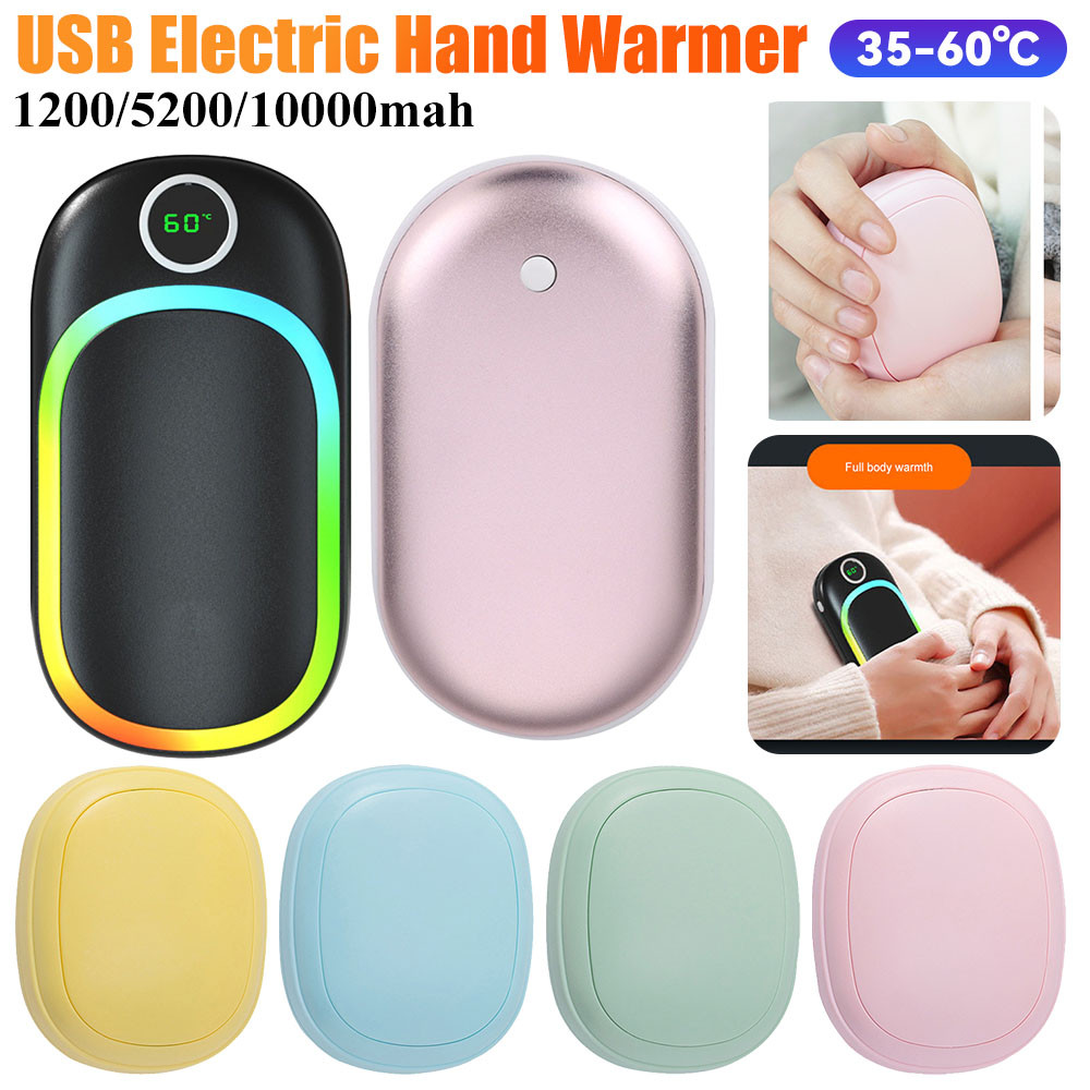 New Hand Warmer 1200/5000/10000Mah High-Capacity Electric Hand Warmers Usb Rechargeable Mini Pocket