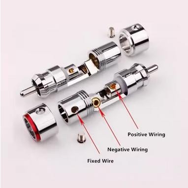 Jack Rca Furutech Male Rca Connector Carbon Rhodium Furukawa