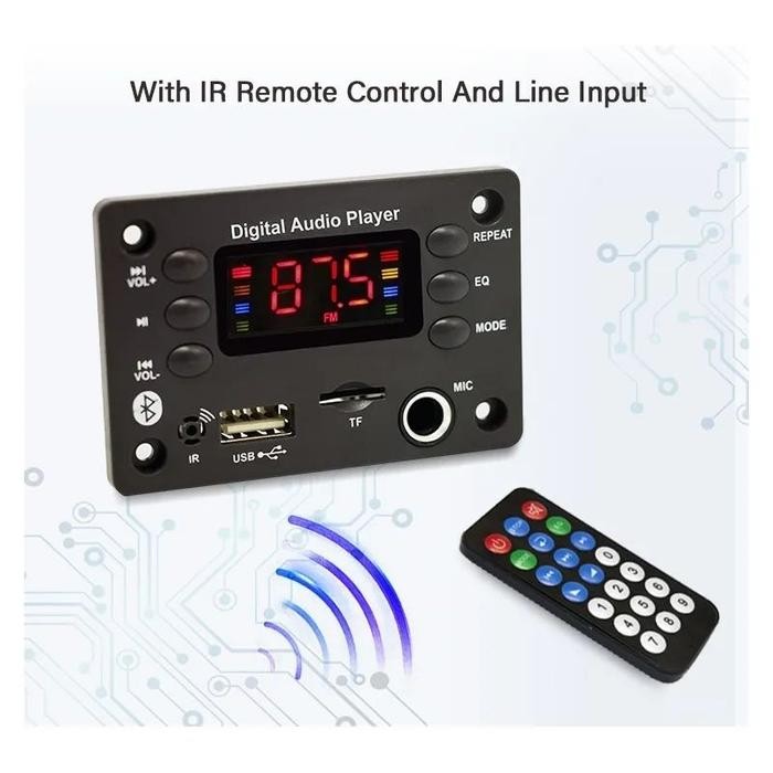 Modul Mp3 Bluetooth Audio Mp3 Bluetooth 5.0 Mic Amplifier 2X25W