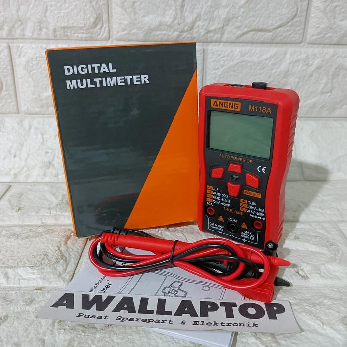 Multimeter Aneng M118A M118 Multitester Digital Multi Volt Ohm Meter