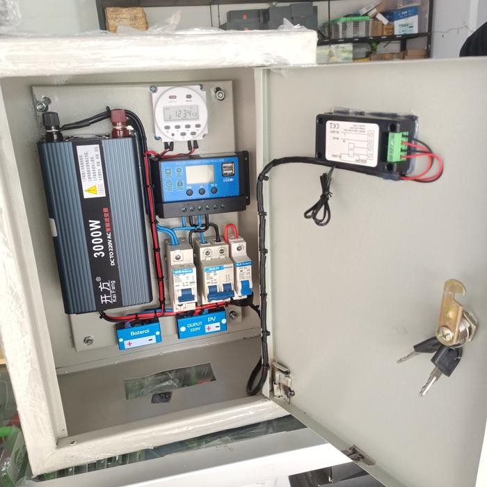 Box Panel Plts Off Grid With Timer 12V 3000W