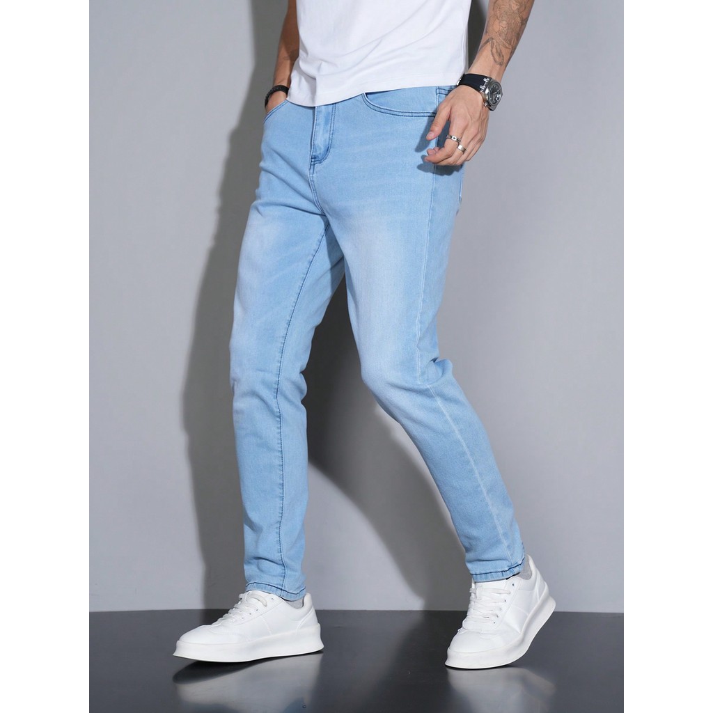 Manfinity Homme Herren Skinny Lssig Vielseitige Jeans Mit Tasche