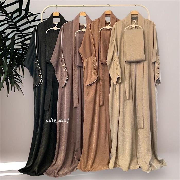 Sora Abaya Basic Oversized, Busui Friendly, Gamis Umrah, Dress Kondangan, Kajian Muslim Wanita