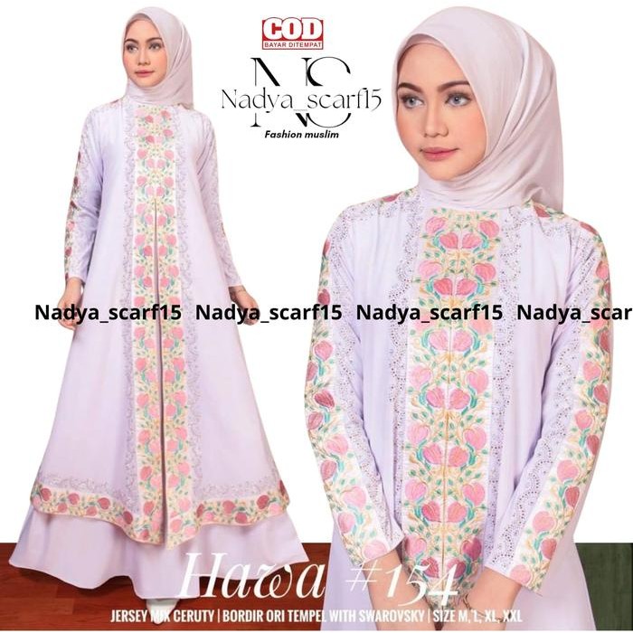 Gamis Abaya Arab Hawa Remaja Dan Dewasa Shireen Putih Arab Busui Jersey Import Premium Mix Ceruty