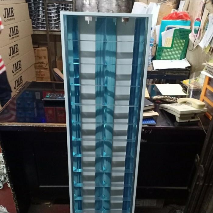 Kap Rmi 2X36 Gypsum Kosongan Dan Plus Lampu Philips 2X16W