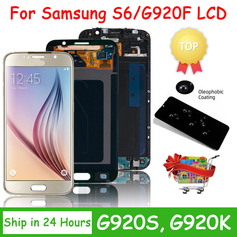 5.1" inch Super AMOLED For Samsung S6 G920 SM-G920F G920F G920FD LCD Display Touch Screen Digitizer 