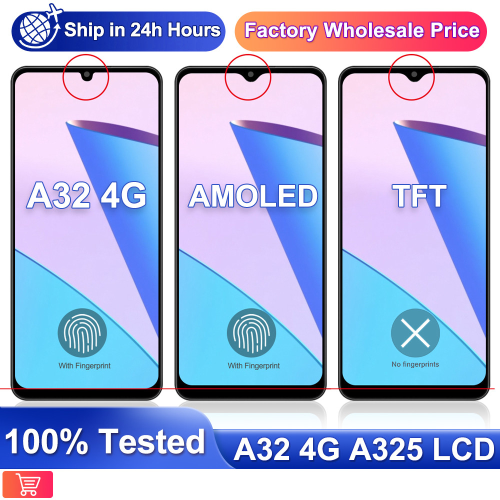 AMOLED LCD A32 4G For Samsung Galaxy A325 A325F A325F/DS A325M A325N LCD Display Touch Screen Digiti