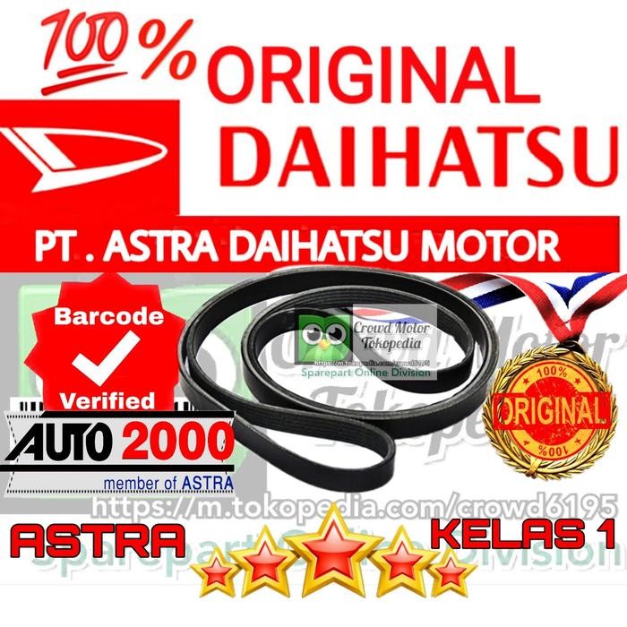 Van Belt Tali Kipas XENIA AVANZA 2012-2013 1300cc ORI DAIHATSU 100%