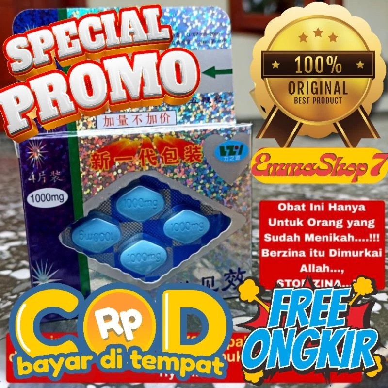 OBAT PRIA CHINA CHINA TABLET PIL BIRU CINA OBAT PRIA TAHAN LAMA HERBAL