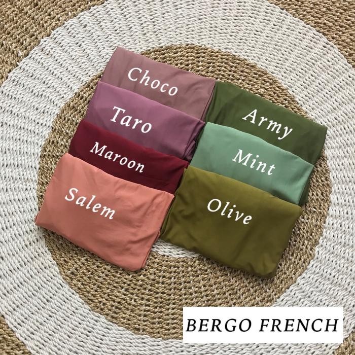 BERGO FRENCH 3IN1 JUMBO CADAR JERSEY / HIJAB INSTAN DAILY LESTI PREMIUM JILBAB WANITA MUSLIM