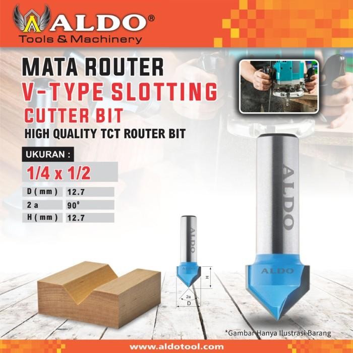 Expert Mata Router V -Type Slotting Bit