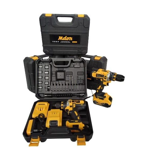 Mesin Bor Tangan,Besi,Dan Tembok Mdon 18Ts Cordless Lithium 10Mm