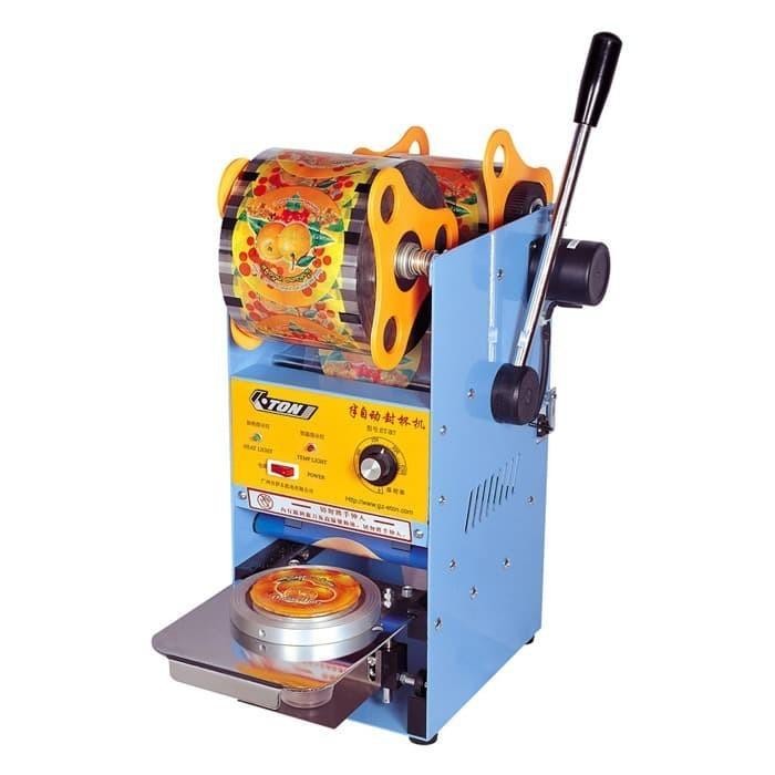 Expert Mesin cup sealer/segel gelas plastik/alat pres