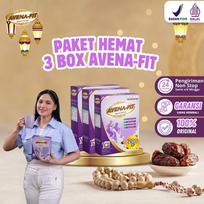 

Paket 3 Box Avenafit Susu Oat Kurma - 200 Gram Sudah Dan Halal Sudah Dan Halal Bisa Cod