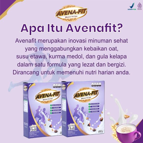 

Paket Avenafit 1 Box Oatmeal Susu Kurma Untuk Sarapan & Halal Mui