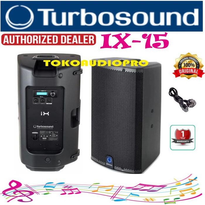 Speaker Turbosound Ix15 1000W 15" Powered Speaker Aktif Turbosound Ix-15