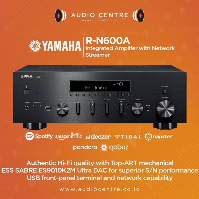 Yamaha R-N600A Rn600A Rn 600A Stereo Recever With Network Streamer