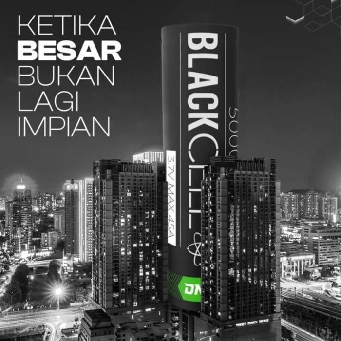 BATTERY BLACKCELL DNA GREEN 21700 5000MAH 45A BATERAI AUTHENTIC