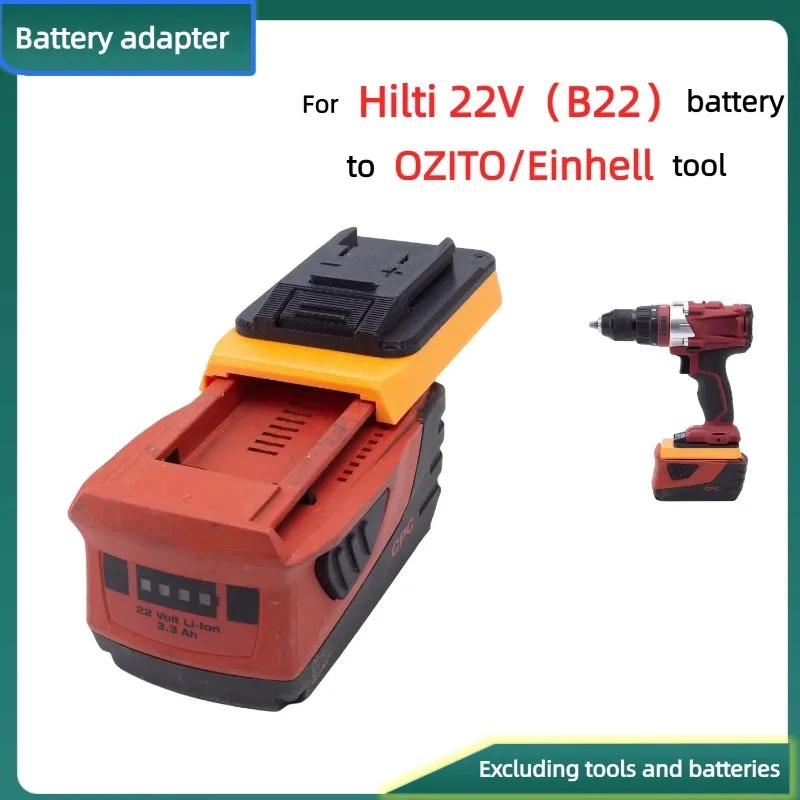DOSD Hilti 22V (B22) Lithium Battery Converter TO OZITO/Einhell Series Cordless Drill Tool Adapter (