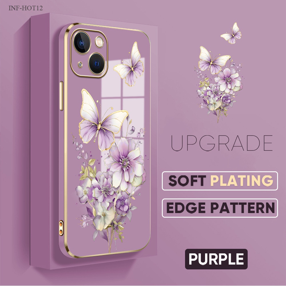 Casing Hp Untuk Infinix Hot 11 11S 10 10S 9 8 Pro Play NFC Lanyard Phone Case Softcase 2808