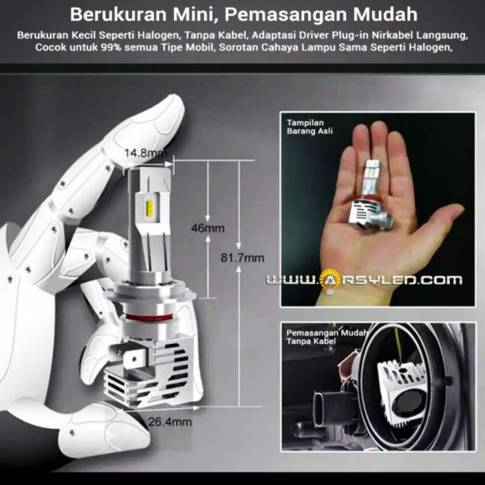 NEW LAMPU LED FOGLAMP KABUT H8 X5 BRIO MOBILIO BRV HRV CIVIC CITY HONDA ORIGINAL QUALITY