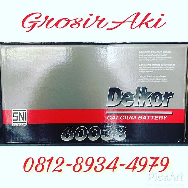 Baru Aki Mobil Captiva Diesel 2013 Delkor 60038 100Ah