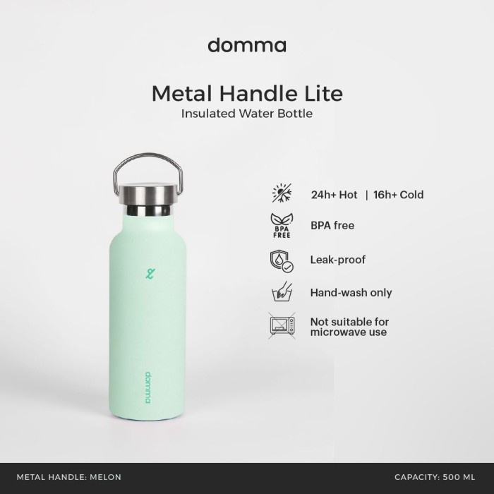 [DOMMA] 500 ML BOTOL MINUM TERMOS STAINLESS TUMBLER KOPI
