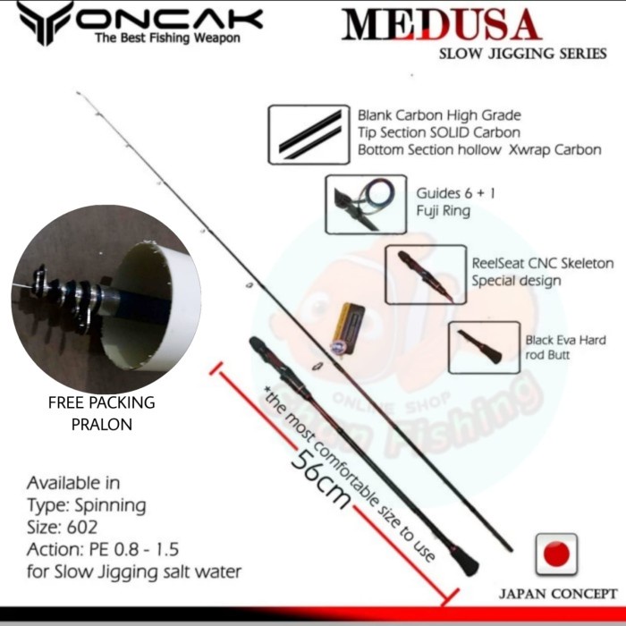 JORAN SLOW JIG ONCAK MEDUSA 602 PE 0.8-1.5 ( PACKING PIPA PVC ) KODE 1131
