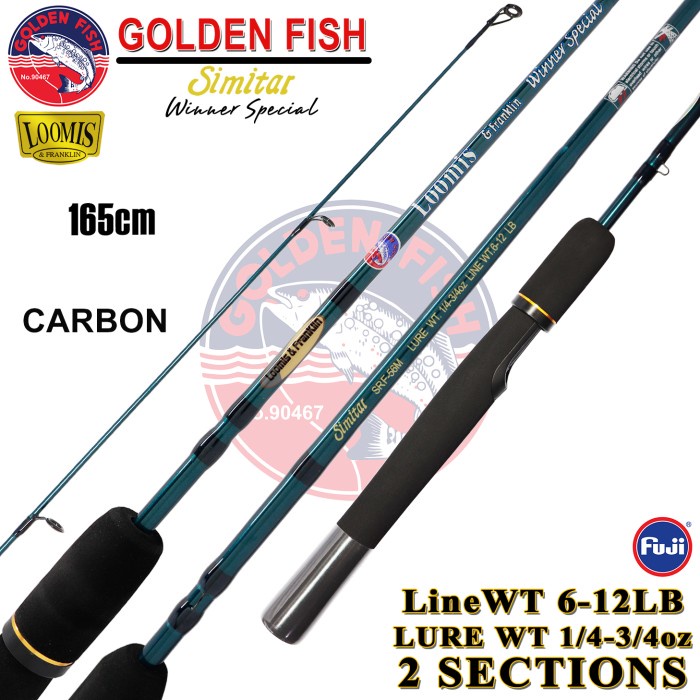 ROD GOLDENFISH LOOMIS SIMITAR FUJI KODE 37