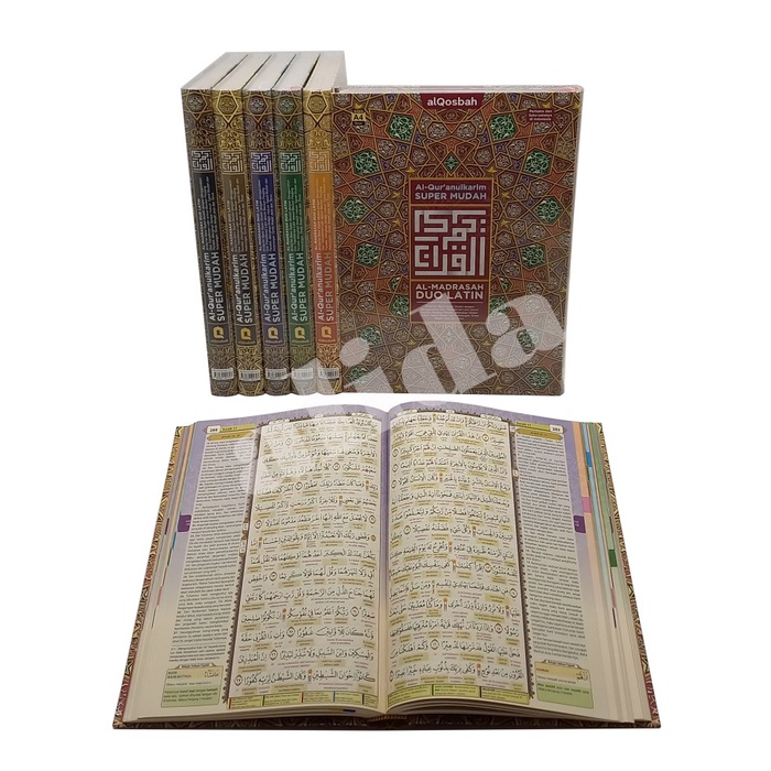 ALQURAN TAJWID PERKATA LATIN AL-MADRASAH DUO LATIN UK BESAR ALMADRASAH