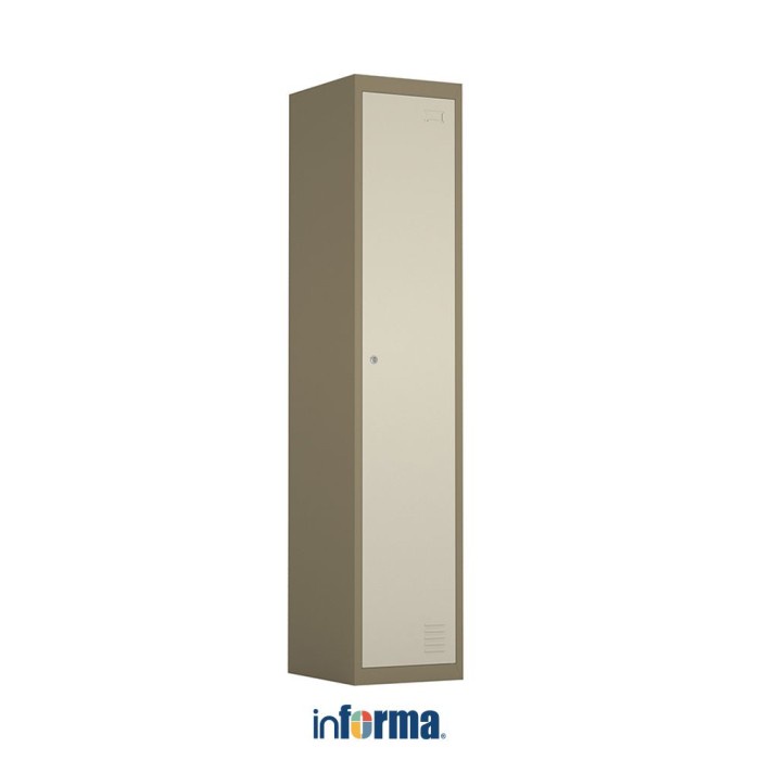 Informa Kiev Loker Besi 1 Pintu - Cokelat Muda